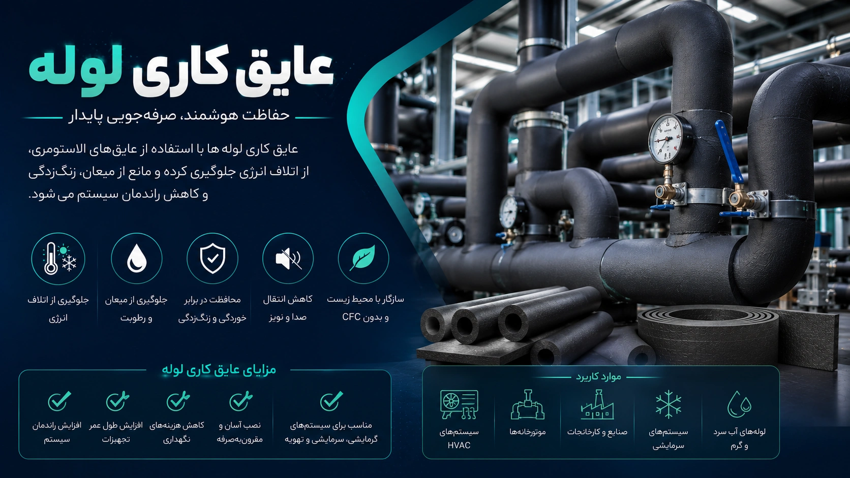 عایق کاری لوله